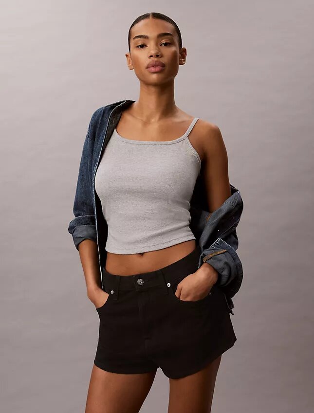Konturpassad ribbad camisole Konturpassad ribbad camisole