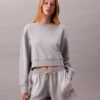 Kort, avslappnad sweatshirt i fransk frotté Kort, avslappnad sweatshirt i fransk frotté