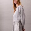 Kort, avslappnad sweatshirt i fransk frotté Kort, avslappnad sweatshirt i fransk frotté