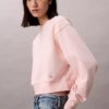 Kort, avslappnad sweatshirt i fransk frotté Kort, avslappnad sweatshirt i fransk frotté