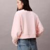 Kort, avslappnad sweatshirt i fransk frotté Kort, avslappnad sweatshirt i fransk frotté