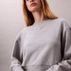 Kort, avslappnad sweatshirt i fransk frotté Kort, avslappnad sweatshirt i fransk frotté