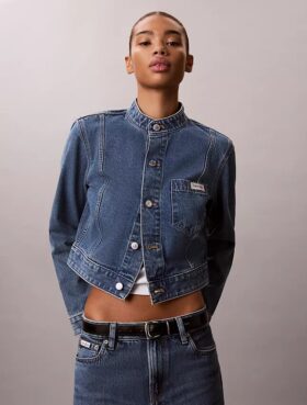 Kort denimjacka