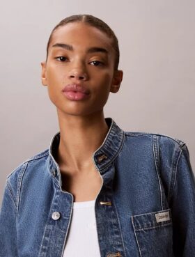 Kort denimjacka