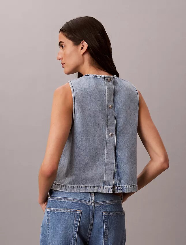 Kort denimtop Kort denimtop
