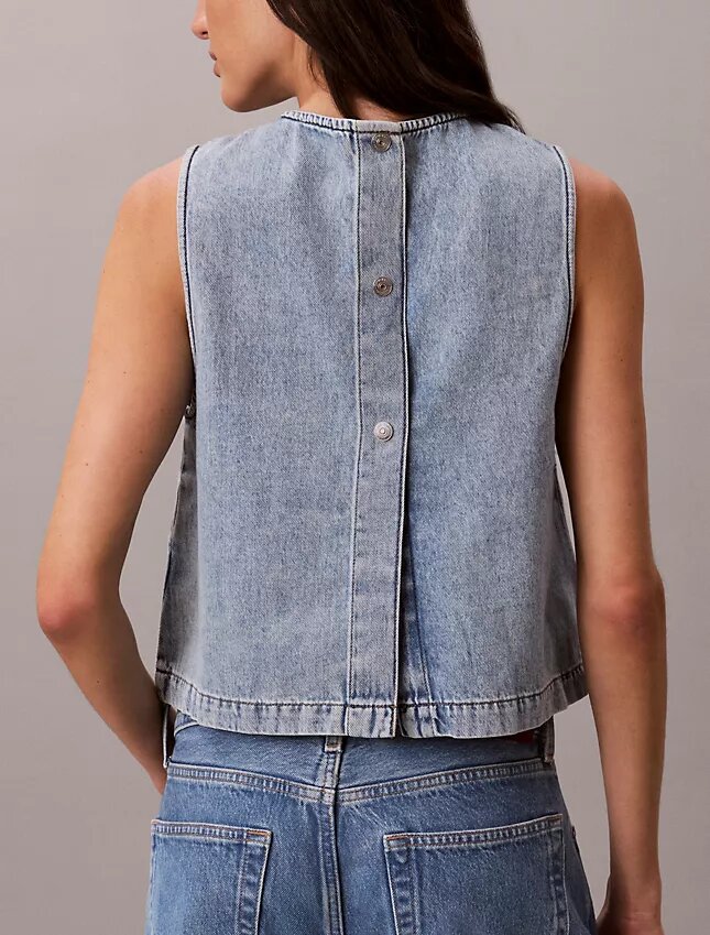Kort denimtop Kort denimtop
