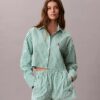 Kort pyjamasskjorta i bomullspoplin Kort pyjamasskjorta i bomullspoplin