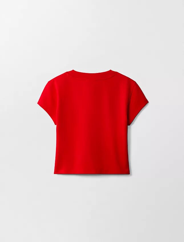 Kort T-shirt med emblem för det kinesiska nyåret Kort T-shirt med emblem för det kinesiska nyåret