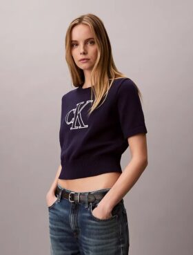 Kort tröja med Monogram