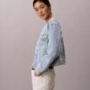 Kort Trucker Jacket utan krage