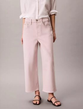 Korta jeans med vida ben Korta jeans med vida ben