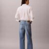 Korta jeans med vida ben