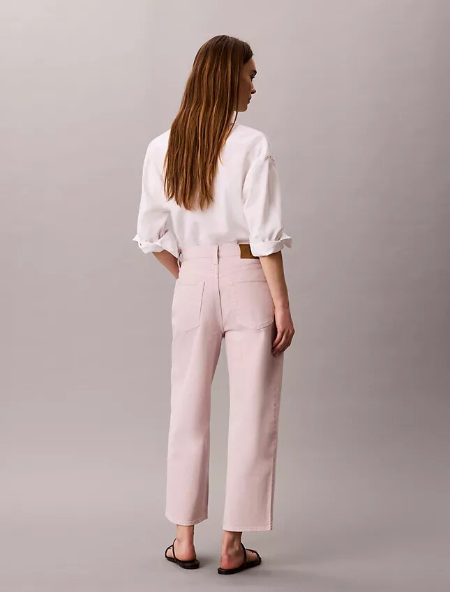 Korta jeans med vida ben Korta jeans med vida ben