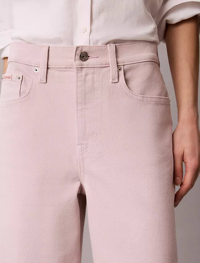 Korta jeans med vida ben Korta jeans med vida ben