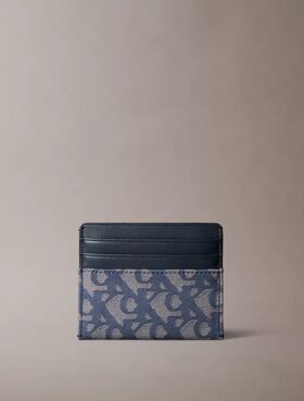 Kortfodral med Monogram över hela ytan