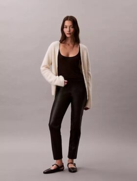 Leggings i konstläder