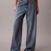 Lågmidjade baggy-Jeans med bälten Lågmidjade baggy-Jeans med bälten