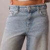 Lågmidjade baggy-Jeans med logotyp Lågmidjade baggy-Jeans med logotyp