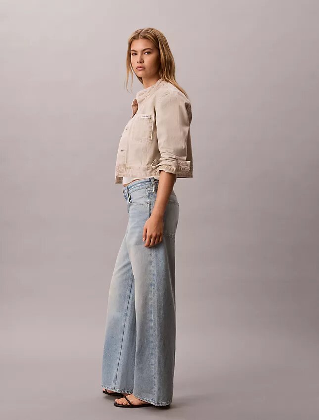 Lågmidjade baggy-Jeans med logotyp Lågmidjade baggy-Jeans med logotyp