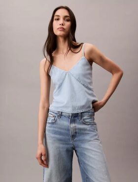 Linne i bomulls- och linneblandning för Denim-plagg