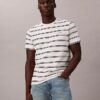 Liquid Touch Stripe T-shirt med rund hals