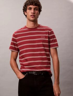 Liquid Touch Stripe T-shirt med rund hals