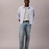Liquid Touch Stripe T-shirt med rund hals