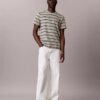 Liquid Touch Stripe T-shirt med rund hals