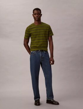 Liquid Touch Stripe T-shirt med rund hals