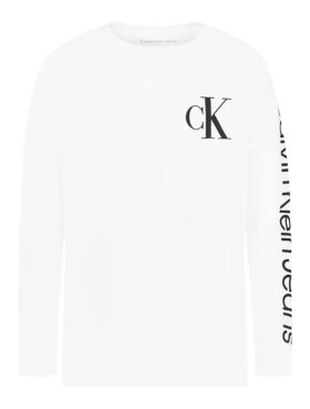 Långärmad T-shirt med Monogram för pojkar