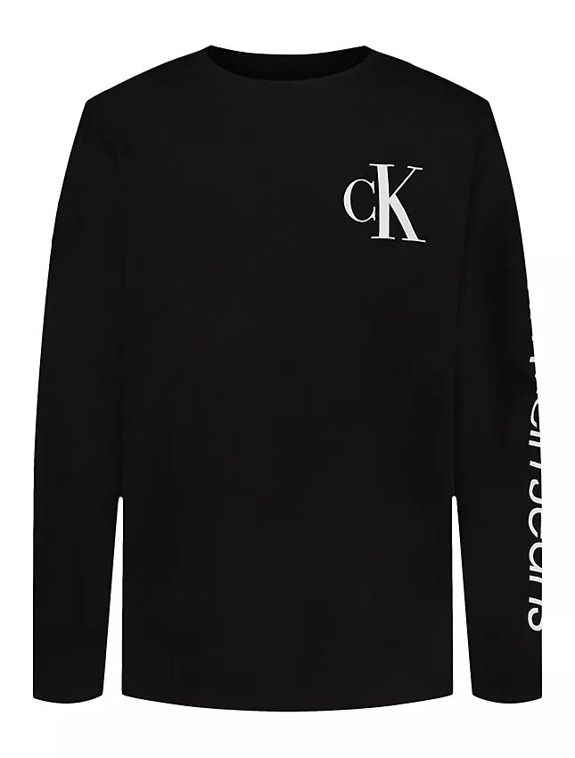 Långärmad T-shirt med Monogram för pojkar Långärmad T-shirt med Monogram för pojkar