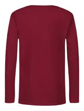 Långärmad T-shirt med Monogram och gradientrandar för pojkar