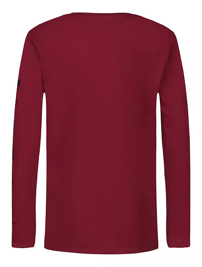 Långärmad T-shirt med Monogram och gradientrandar för pojkar Långärmad T-shirt med Monogram och gradientrandar för pojkar