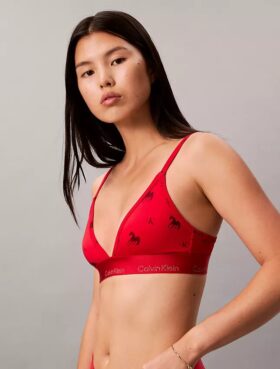 Lätt fodrad triangulär Bralette för det kinesiska nyåret