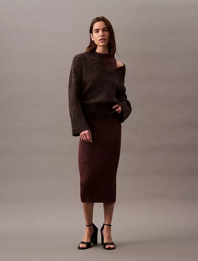 Lurex-midiklänning Lurex-midiklänning