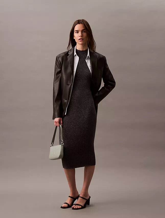 Lurex-midiklänning Lurex-midiklänning
