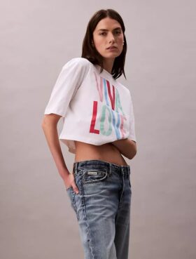 Marc Hundley Pride Viva Love kort och avslappnad T-shirt