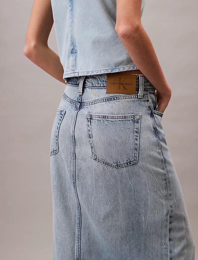 Maxikjol i denim Maxikjol i denim