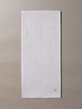 Metallisk stickad halsduk