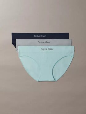 Microfiber, sömlös ribbad Bikini, 3-pack