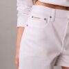 Midi-Denim-shorts med hög midja Midi-Denim-shorts med hög midja