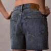 Midi-Denim-shorts med hög midja Midi-Denim-shorts med hög midja