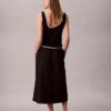 Midi-kjol i nylon med dragkedja Midi-kjol i nylon med dragkedja