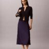 Midi-kjol i satin Midi-kjol i satin