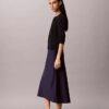 Midi-kjol i satin Midi-kjol i satin