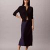 Midi-kjol i satin Midi-kjol i satin
