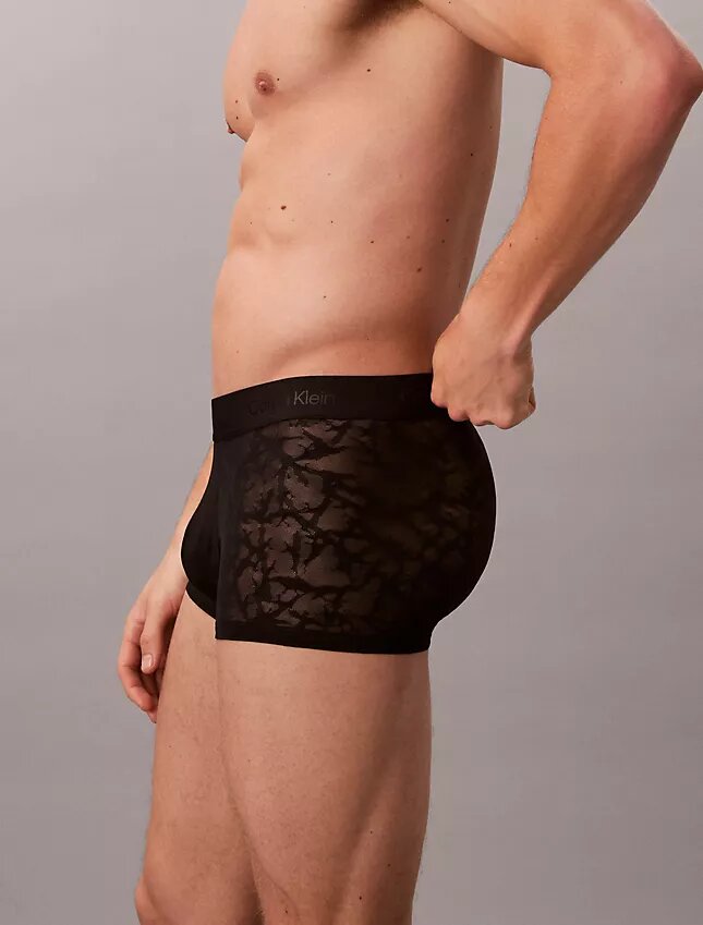 Mikrofiber-spetsunderbyxor med Low Rise Trunk Mikrofiber-spetsunderbyxor med Low Rise Trunk