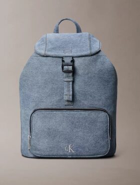 Mini-ryggsäck i Denim med logotyp