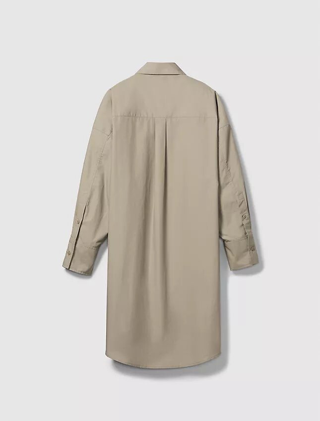 Mini-skjortklänning i poplin Mini-skjortklänning i poplin