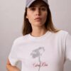 Mini-T-shirtklänning med blommönster Mini-T-shirtklänning med blommönster